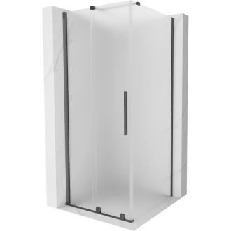 Mexen Velar posuvný sprchovací kút 120 x 120 cm, hmla, kartáčovaná pištoľ gray - 871-120-120-31-66