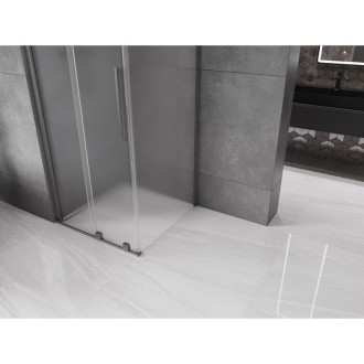 Mexen Velar posuvný sprchový kout 120 x 120 cm, mlha, kartáčovaná pistole gray - 871-120-120-31-66