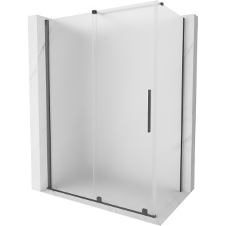 Mexen Velar posuvný sprchovací kút 130 x 70 cm, hmla, kartáčovaná pištoľovo sivá - 871-130-070-31-66