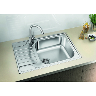 Blanco DINAS XL 6 S Compact 525121 drez s odkvapom, obojstranný nerez kartáčovaná, vstavaný