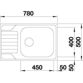Blanco DINAS XL 6 S Compact 525121 drez s odkvapom, obojstranný nerez kartáčovaná, vstavaný