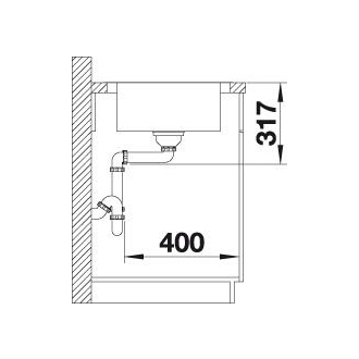 Blanco DINAS XL 6 S Compact 525121 drez s odkvapom, obojstranný nerez kartáčovaná, vstavaný