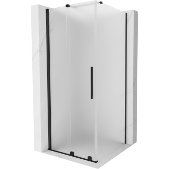 Posuvný sprchovací kút Mexen Velar 120 x 120 cm, matná, čierna - 871-120-120-31-70