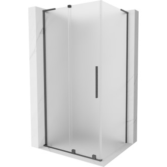 Mexen Velar L posuvný sprchovací kút 110 x 120 cm, matná, kartáčovaná pištoľ gray - 871-110-120-33-66