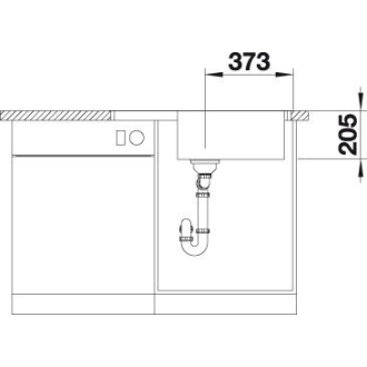 Blanco LEMIS XL 6 S-IF Compact 525111 drez s odkvapom, obojstr. Nerez, vstav/do rov.