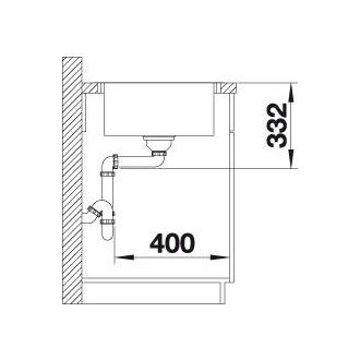 Blanco LEMIS XL 6 S-IF Compact 525111 drez s odkvapom, obojstr. Nerez, vstav/do rov.