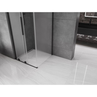 Mexen Velar L posuvný sprchový kout 90 x 90 cm, matná, černá - 871-090-090-33-70