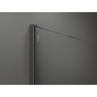 Mexen Kioto Sprchová zástena 150 x 105 cm, priehľadná, kartáčovaná pištoľovo sivá - 800-150-202-66-00-105