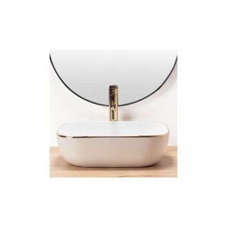 REA Umývadlo na dosku Belinda Gold Edge REA-U8736