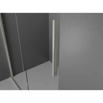 Posuvný sprchový kout Mexen Velar 110 x 85 cm, matná barva, kartáčovaný nikl - 871-110-085-31-97