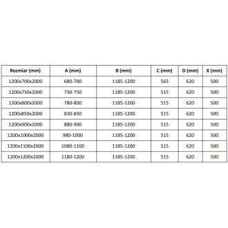 Mexen Velar L sprchový kout s posuvnou hlavicí 120 x 120 cm, grafit, chrom - 871-120-120-43-01