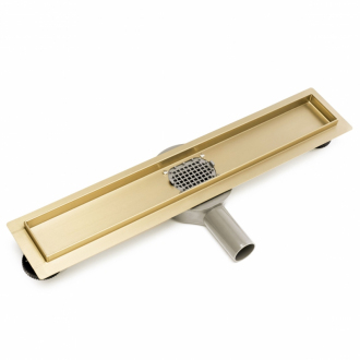 Rea Žľab s roštom Neo &amp; Pure 700 N PRE L.Gold Mirror