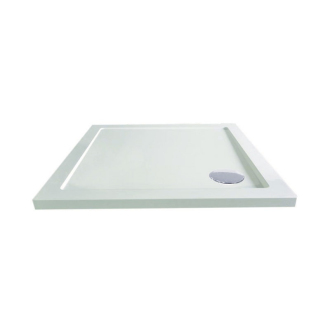Mereo Sprchový set: spŕch kút štvorcový, 90x90x185 biely, Grape 5 mm, van. CV31N CK34101ZN