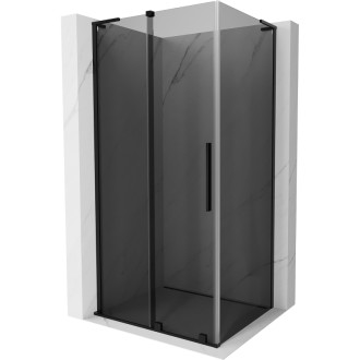 Mexen Velar L posuvný sprchovací kút 120 x 100 cm, grafit, čierna - 871-120-100-43-70