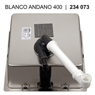 Blanco ANDANO 400-IF 522957 jednodrez bez odkvapu hodvábny lesk drez vstavaný/do roviny
