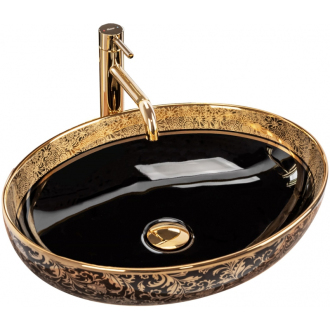 Rea Umývadlo na dosku Margot Black Gold REA-U8978