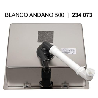 Blanco ANDANO 500-IF 522965 jednodrez bez odkvapu hodvábny lesk drez vstavaný/do roviny