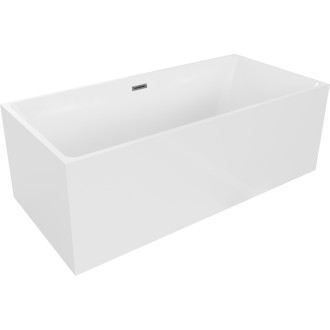 Voľne stojaca vaňa Mexen Nita 170 x 80 cm, biela, kartáčovaný prepad vo farbe pištole gray - 52091708000-66