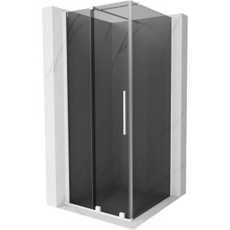 Mexen Velar posuvný sprchovací kút 120 x 120 cm, grafit, biela - 871-120-120-41-20
