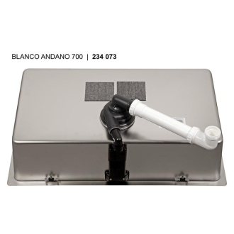 Blanco ANDANO 700-IF 522969 jednodrez bez odkvapu hodvábny lesk drez vstavaný/do roviny