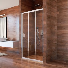Mereo Lima sprchové dvere zasúvacie, trojdielne, 90x190 cm, chróm, sklo 6 mm CK80622K