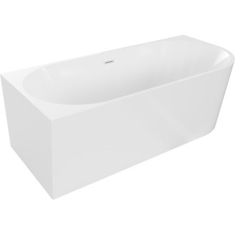 Voľne stojaca rohová vaňa Mexen Mia ľavá 180 x 80 cm, biela, biely prepad - 52691808000L-20