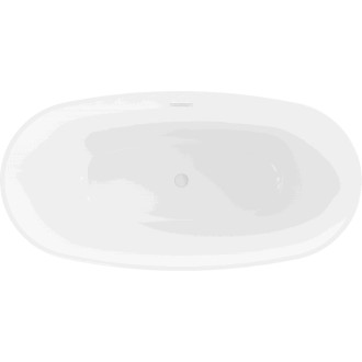 Voľne stojaca vaňa Mexen Eris 180 x 80 cm, biela, biely prepad - 53441808000-20