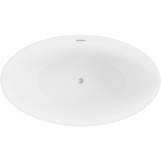 Voľne stojaca vaňa Mexen Nike 175 x 100 cm, biela, prepad kartáčovaný nikel - 54071751000-97