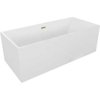Voľne stojaca vaňa Mexen Vigo 178,5 x 80 cm, biela, zlatý prepad - 51251788000-50