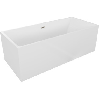 Voľne stojaca vaňa Mexen Vigo 178,5 x 80 cm, biela, prepad kartáčovaný nikel - 51251788000-97
