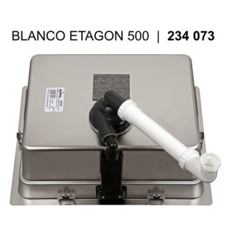 Blanco ETAGON 500-IF 521840 jednodrez bez odkvapu hodvábny lesk drez vstavaný/do roviny