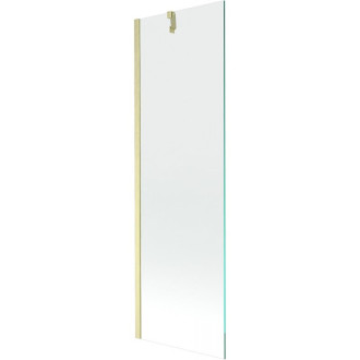 Vaňová zástena Mexen Next s jedným krídlom 60 x 150 cm, priehľadná, kartáčované zlato - 895-060-000-00-00-55