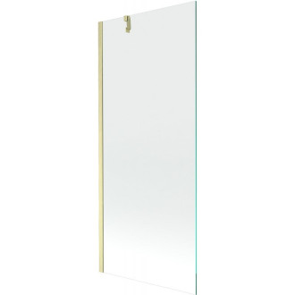 Vaňová zástena Mexen Next s jedným krídlom 80 x 150 cm, priehľadná, kartáčované zlato - 895-080-000-00-00-55