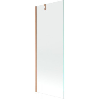 Vaňová zástena Mexen Next s jedným krídlom 70 x 150 cm, priehľadná, kartáčovaná meď - 895-070-000-00-00-65