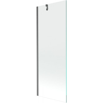 Vaňová zástena Mexen Next s jedným krídlom 70 x 150 cm, priehľadná, kartáčovaná, sivá - 895-070-000-00-00-66