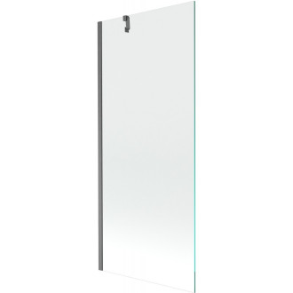 Vaňová zástena Mexen Next s jedným krídlom 80 x 150 cm, priehľadná, kartáčovaná pištoľovo sivá - 895-080-000-00-00-66