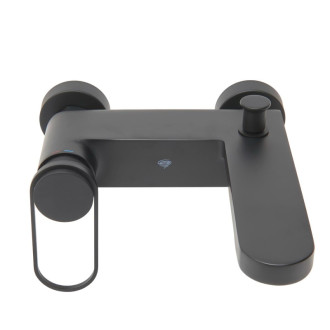 Vanová baterie SAT Fusion bez sprchového setu 150 mm matná černá SATBSFU222KPCC