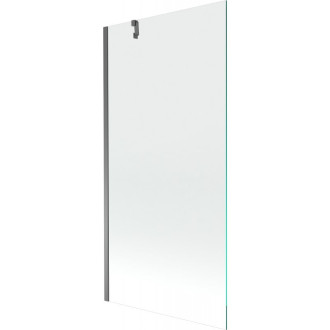 Vaňová zástena Mexen Next s jedným krídlom 90 x 150 cm, priehľadná, strieborná - 895-090-000-00-00-95