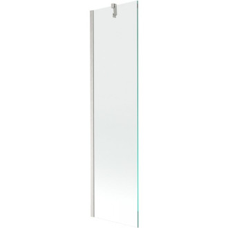 Vaňová zástena Mexen Next s jedným krídlom 50 x 150 cm, priehľadná, kartáčovaný nikel - 895-050-000-00-00-97