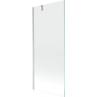 Vaňová zástena Mexen Next s jedným krídlom 80 x 150 cm, priehľadná, kartáčovaný nikel - 895-080-000-00-00-97