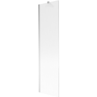 Vaňová zástena Mexen Next s jedným krídlom 50 x 150 cm, pruhy, chróm - 895-050-000-00-09-01