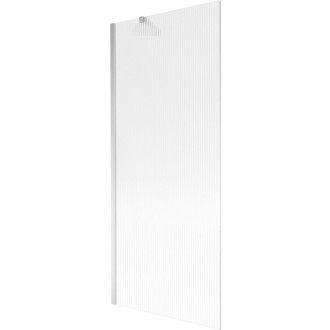 Vaňová zástena Mexen Next s jedným krídlom 80 x 150 cm, pruhy, chróm - 895-080-000-00-09-01