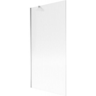Vaňová zástena Mexen Next s jedným krídlom 90 x 150 cm, pruhy, chróm - 895-090-000-00-09-01