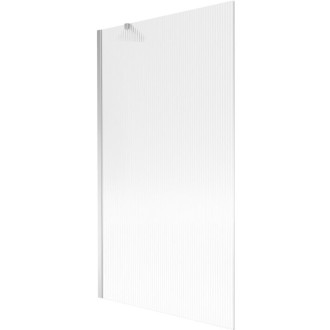 Vaňová zástena Mexen Next s jedným krídlom 100 x 150 cm, pruhy, chróm - 895-100-000-00-09-01