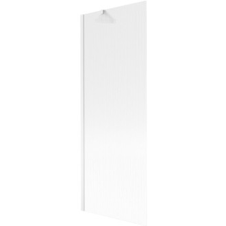 Vaňová zástena Mexen Next s jedným krídlom 70 x 150 cm, pruhy, biela - 895-070-000-00-09-20