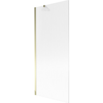 Vaňová zástena Mexen Next s jedným krídlom 80 x 150 cm, pruhy, zlatá - 895-080-000-00-09-50