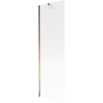 Vaňová zástena Mexen Next s jedným krídlom 60 x 150 cm, pruhy, ružové zlato - 895-060-000-00-09-60