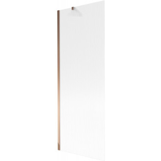 Vaňová zástena Mexen Next s jedným krídlom 70 x 150 cm, pruhy, ružové zlato - 895-070-000-00-09-60