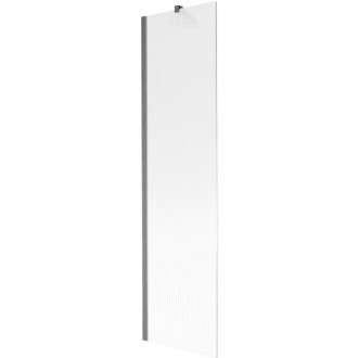 Vaňová zástena Mexen Next s jedným krídlom 50 x 150 cm, pruhy, kartáčovaná pištoľovo sivá - 895-050-000-00-09-66