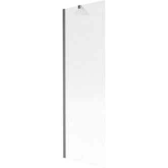 Vaňová zástena Mexen Next s jedným krídlom 60 x 150 cm, pruhy, kartáčovaná pištoľovo sivá - 895-060-000-00-09-66
